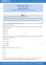 Đề thi học kì 2 Toán 11 - Đề số 13